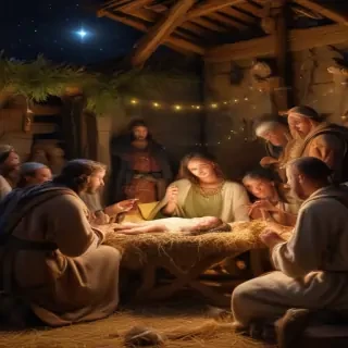 manger scene images free