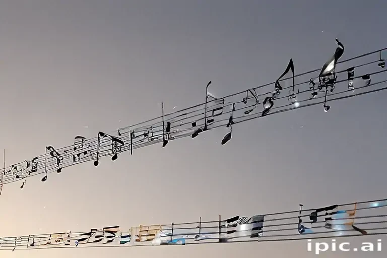 transparent music notes