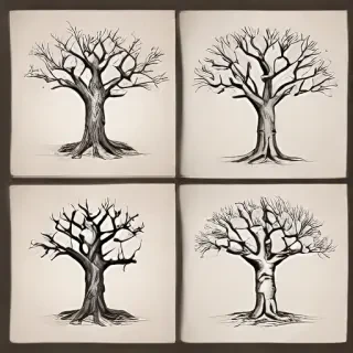 dead tree drawings