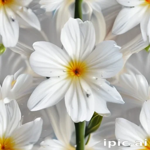white flower transparent