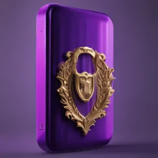 purple lock screen