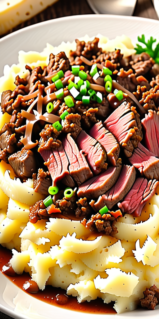 mashed potatoes and ground beef