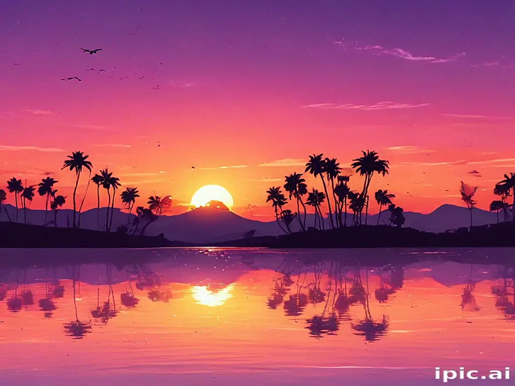 cute sunset backgrounds
