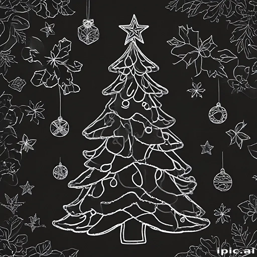 christmas outline