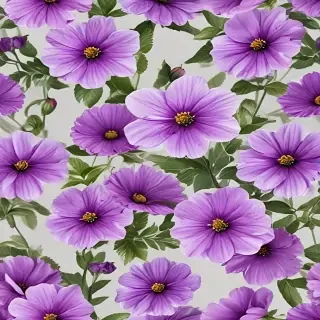 purple flowers transparent background