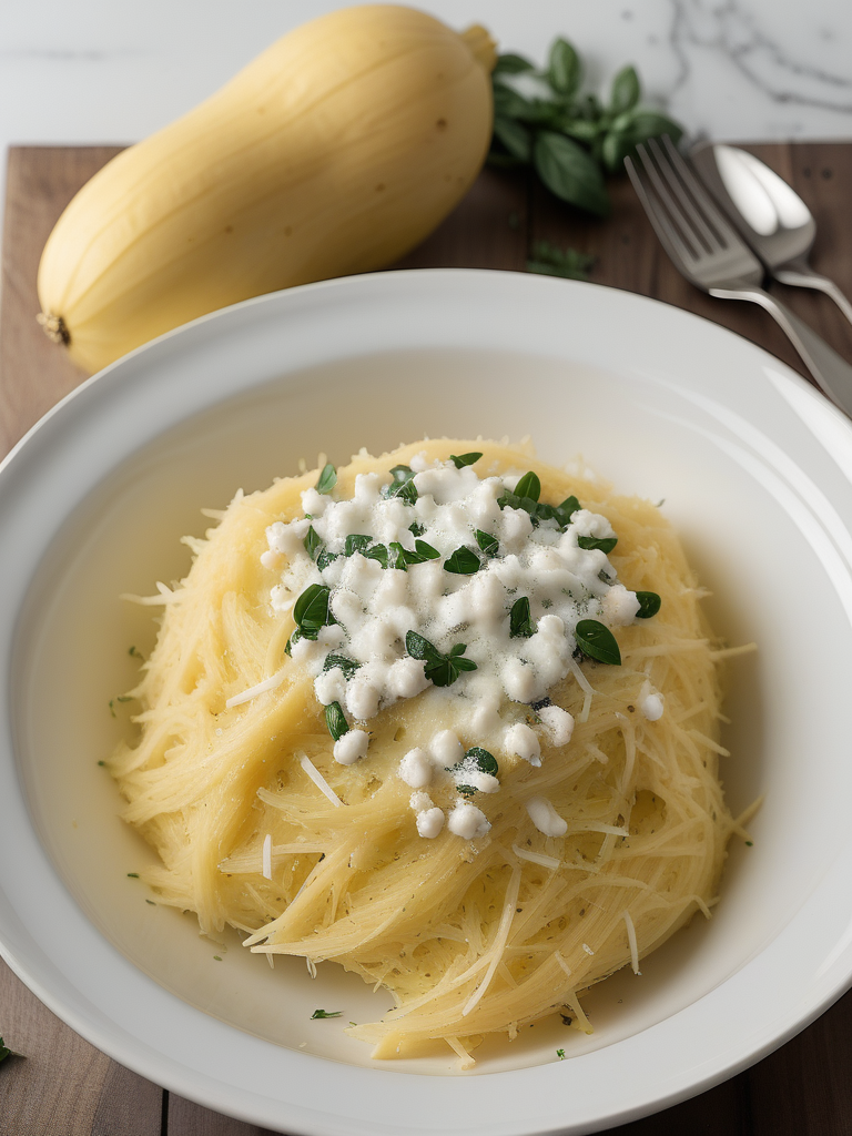 spaghetti squash with boursin cheese