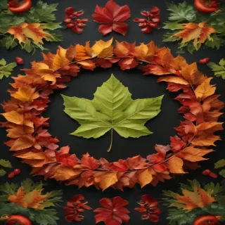 leaf circle