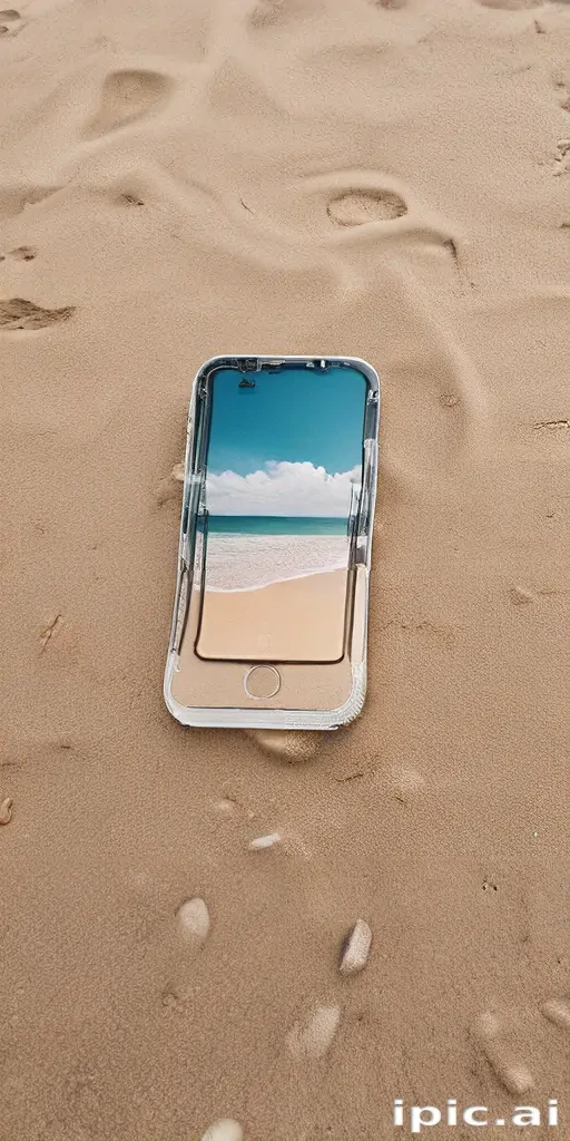 beach iphone