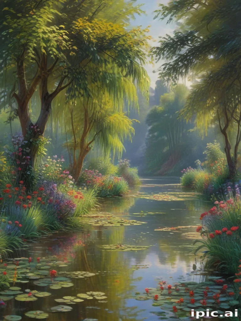 monet painting wallpaper