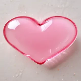 transparent pink heart