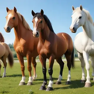 cartoon horses