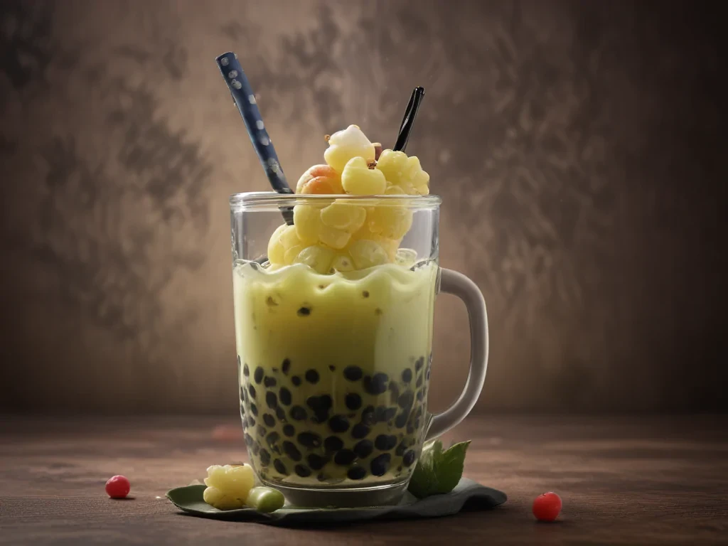 boba tea background