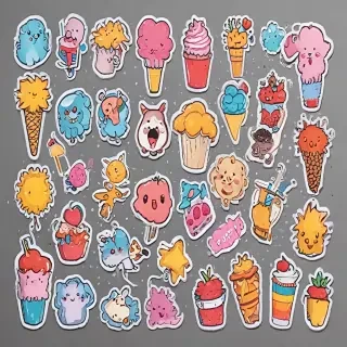 stickers clipart
