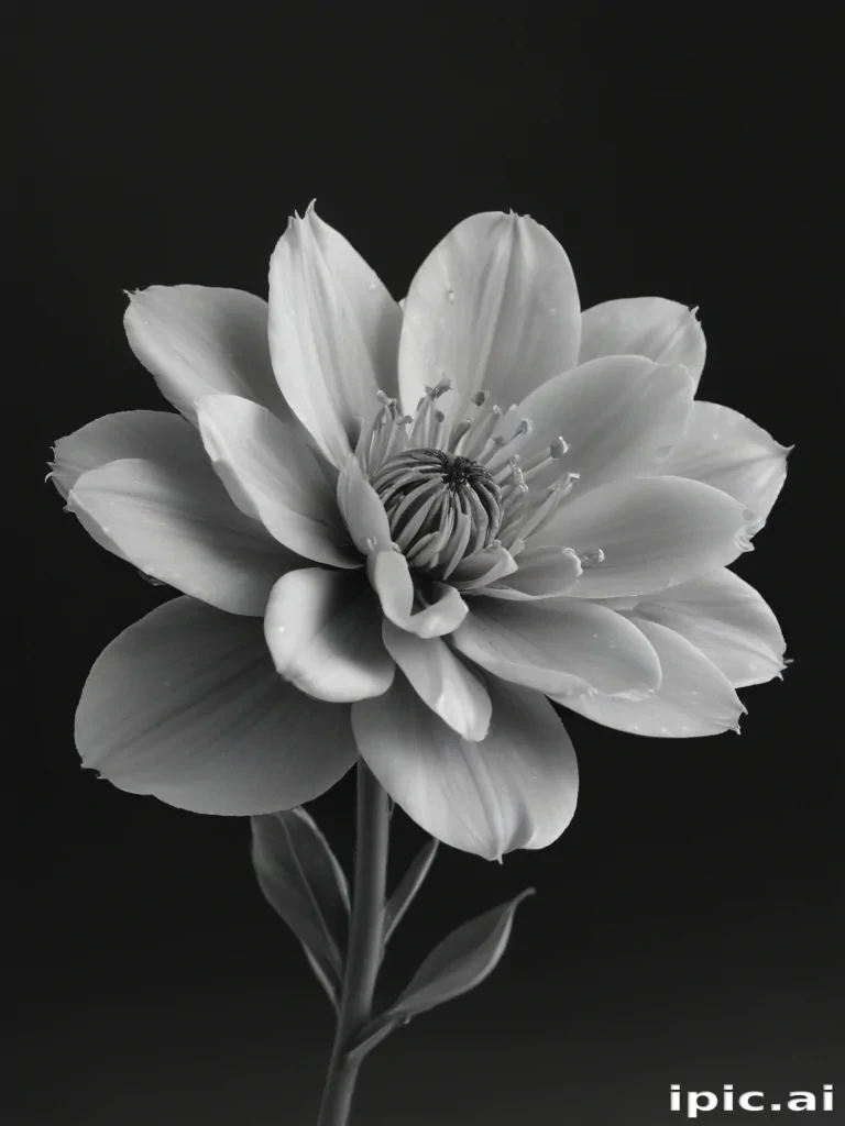 flower png black and white