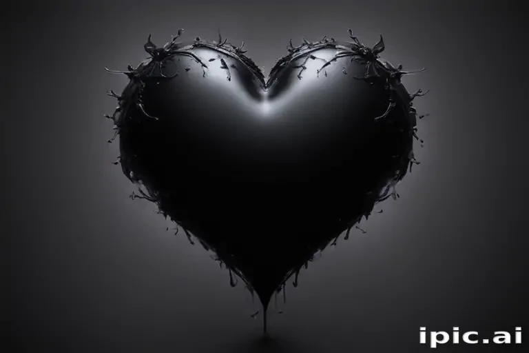 black heart background