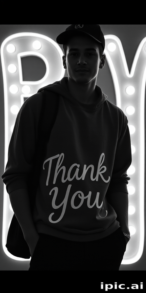 thank you in black and white
