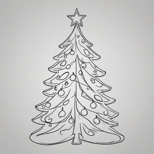 christmas outline
