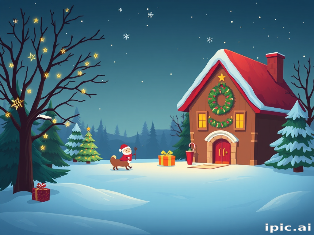 cartoon christmas backgrounds