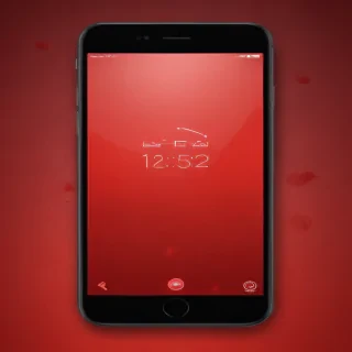 red lockscreen
