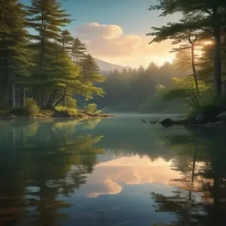 background lake