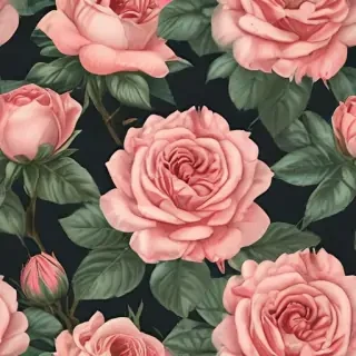 vintage rose illustration