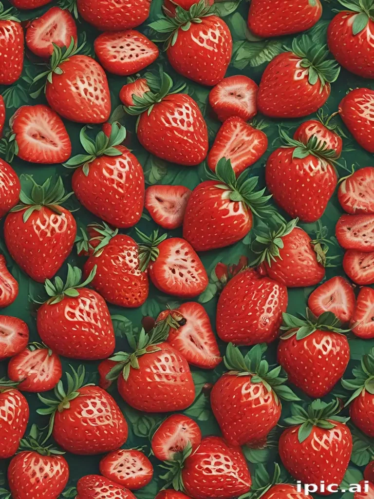 strawberry background aesthetic