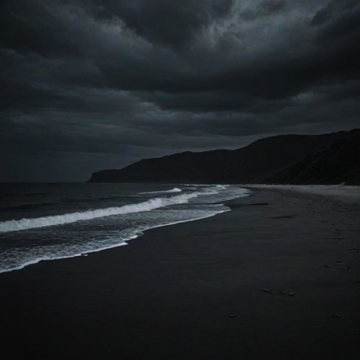 dark beach wallpaper