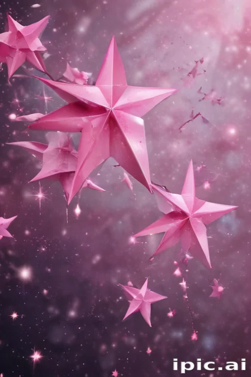 pink stars png