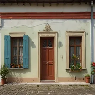 background of the house