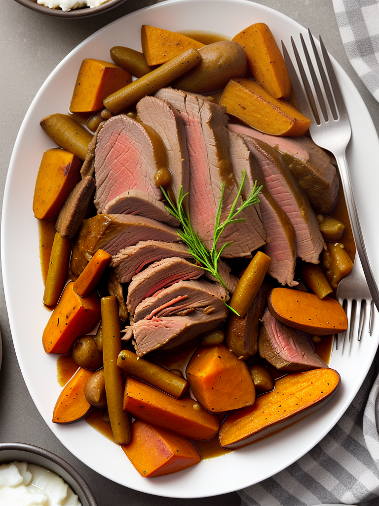 pot roast with sweet potatoes