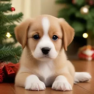 christmas puppy desktop backgrounds