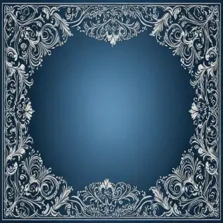 blue border design