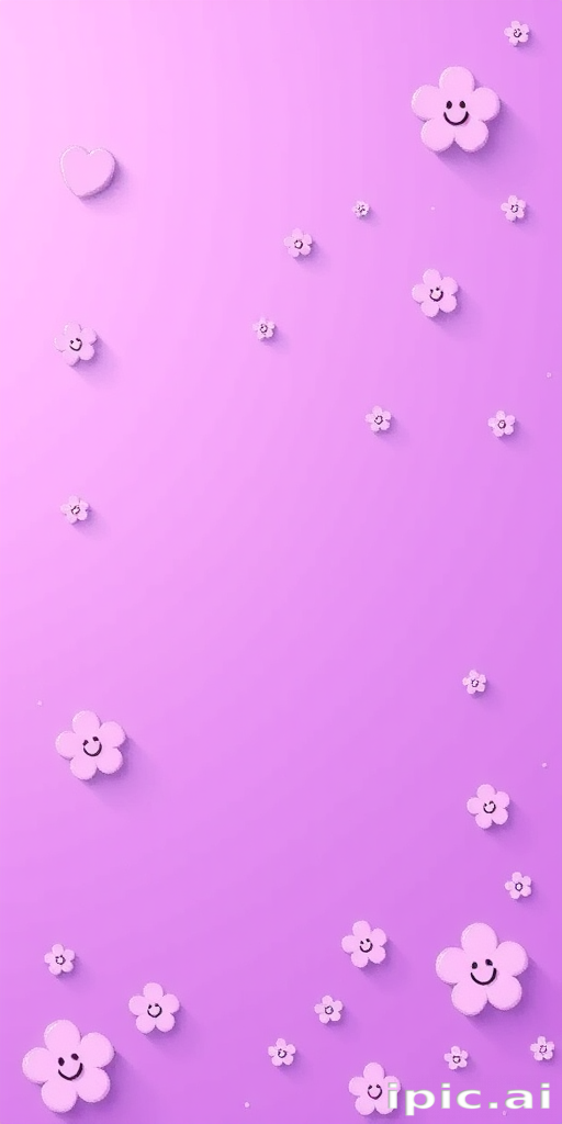 kawaii cute purple wallpaper