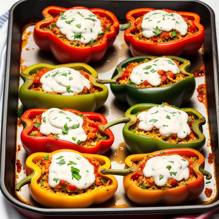 stuffed peppers without tomato sauce