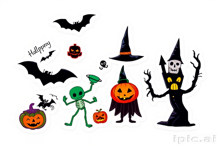 halloween stickers png
