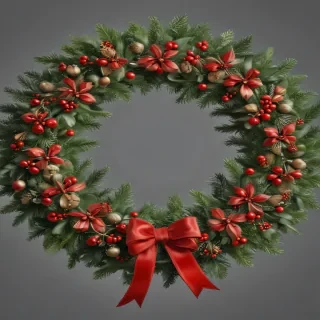 christmas wreath clip art