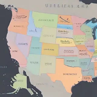 united states map with state names