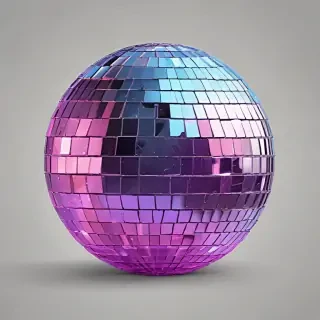 transparent background disco ball png