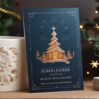 christmas card template psd