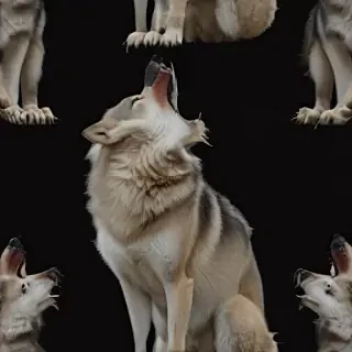 wolf howl png