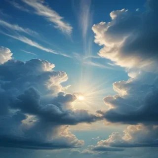 sky blue background