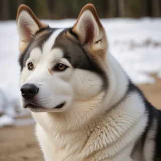 alaskan husky shepherd