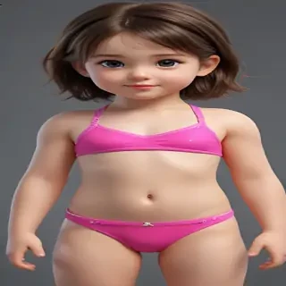 little girl in bikini ai