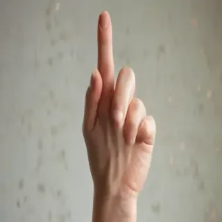 middle finger background