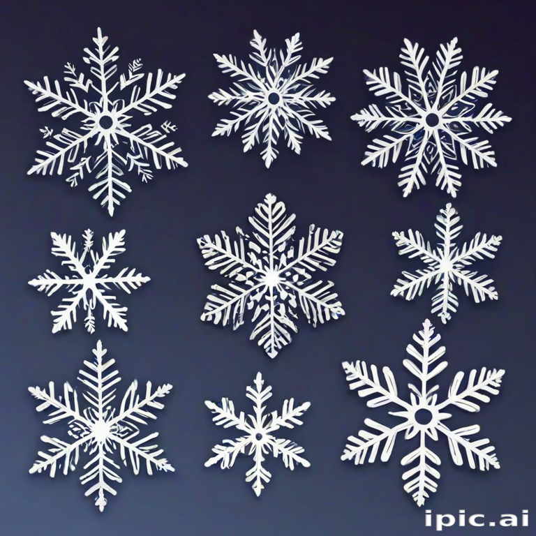 png snowflakes