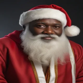 black santa png