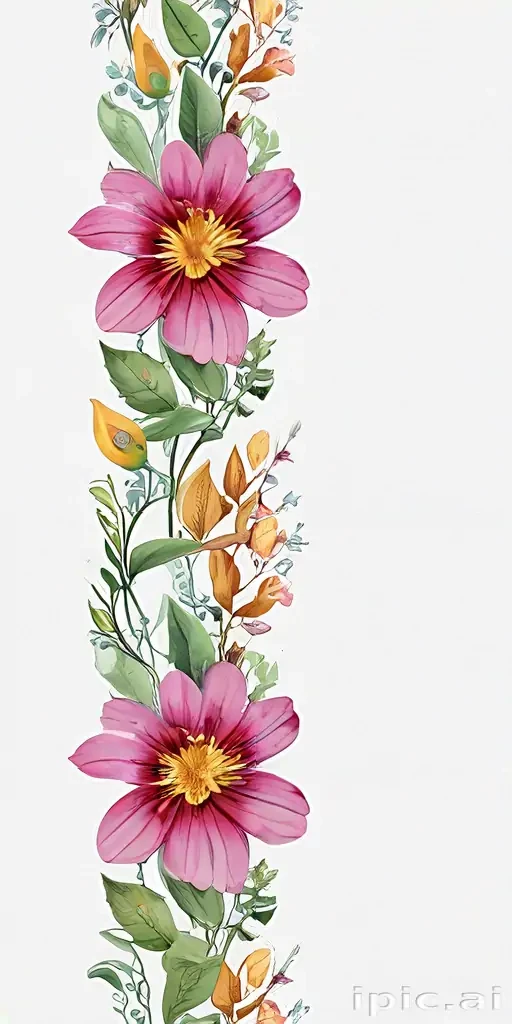 png border flower