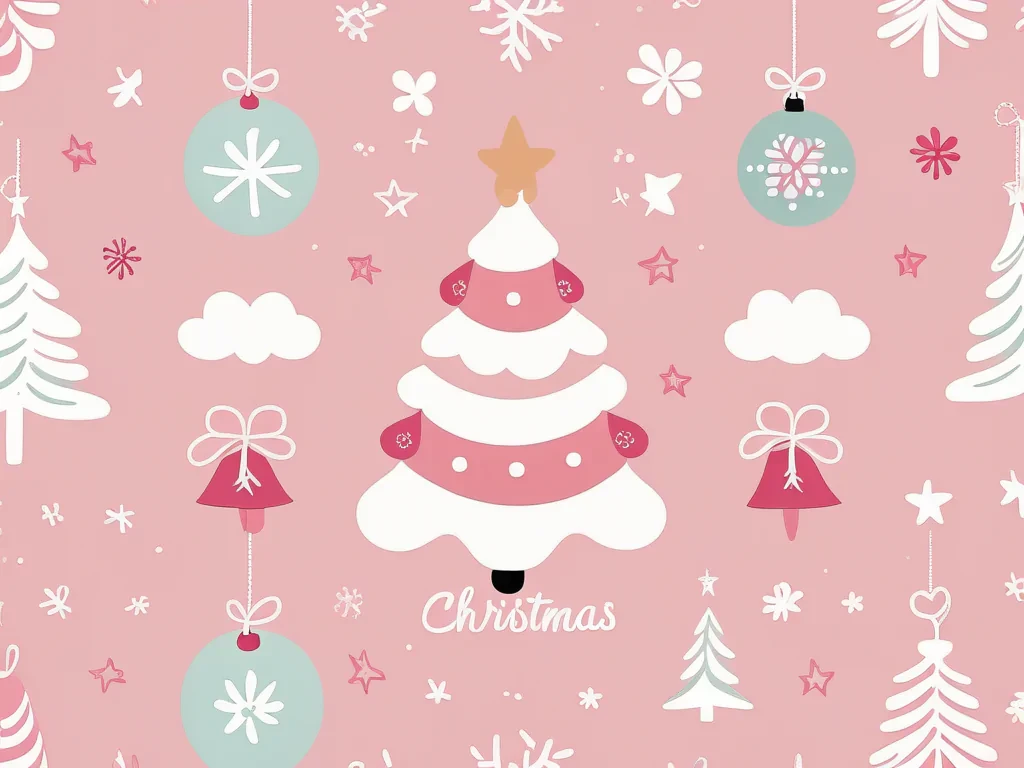 girly cute christmas wallpaper