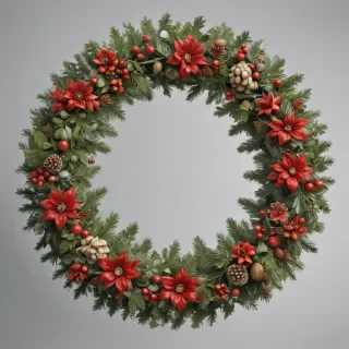 christmas wreath transparent