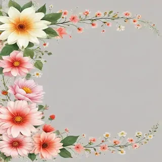 flower transparent border